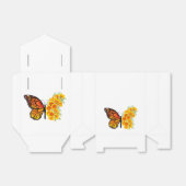 Bloem vlinder met gele Californische pap Bedankdoosjes (Uitgevouwen)