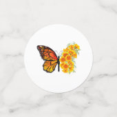 Bloem vlinder met gele Californische pap Confetti (Kleine voorkant)