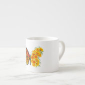 Bloem vlinder met gele Californische pap Espresso Kop (Voorkant rechts)