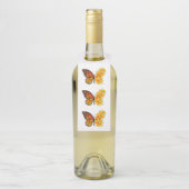 Bloem vlinder met gele Californische pap Flessenhanger (Op fles)