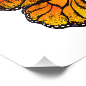 Bloem vlinder met gele Californische pap Foto Afdruk (Hoek)