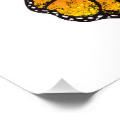 Bloem vlinder met gele Californische pap Foto Afdruk (Hoek)