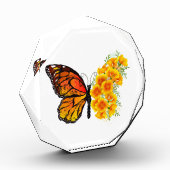 Bloem vlinder met gele Californische pap Fotoblokken