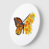 Bloem vlinder met gele Californische pap Grote Klok (Hoek)