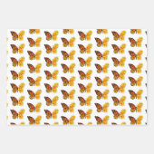Bloem vlinder met gele Californische pap Inpakpapier Vel (Voorkant 2)