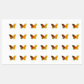 Bloem vlinder met gele Californische pap Labels (Vel)