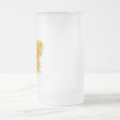 Bloem vlinder met gele Californische pap Matglas Bierpul (Center)