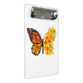 Bloem vlinder met gele Californische pap Mini Klembord (Schuin)
