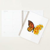 Bloem vlinder met gele Californische pap Planner (Display)