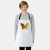 Bloem vlinder met gele Californische pap Schort (Gedragen)