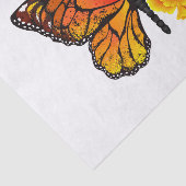 Bloem vlinder met gele Californische pap Tissuepapier (Detail)