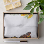 Bloem vlinder met gele Californische pap Tissuepapier (Geschenk)