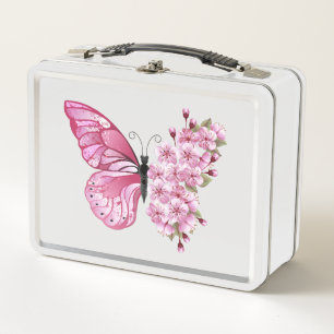 Bloem Vlinder met Roze Sakura