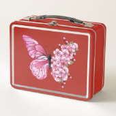 Bloem Vlinder met Roze Sakura (Voorkant)