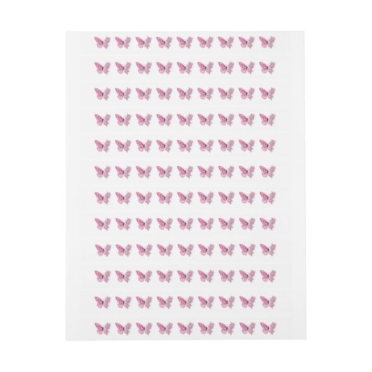 Bloem Vlinder met Roze Sakura (Vel)