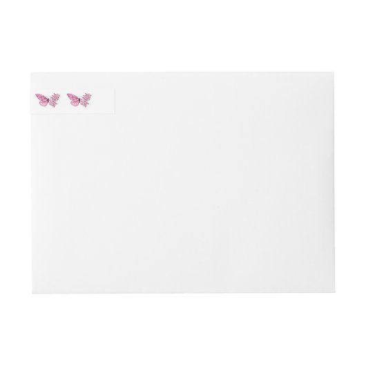 Bloem Vlinder met Roze Sakura (Voorkant)