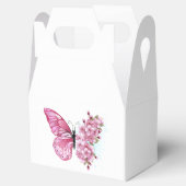 Bloem Vlinder met Roze Sakura Bedankdoosjes (Geopend)