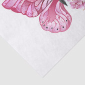 Bloem Vlinder met Roze Sakura Tissuepapier (Detail)