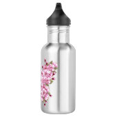 Bloem Vlinder met Roze Sakura Waterfles (Rechts)