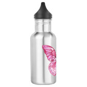Bloem Vlinder met Roze Sakura Waterfles (Links)