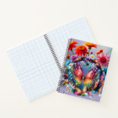 Bloem Vlinder Notitieboek (Binnen)