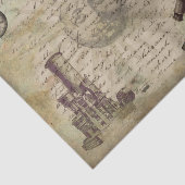 Bloem vlinder ontkleurd  Steampunk Tissuepapier (Detail)