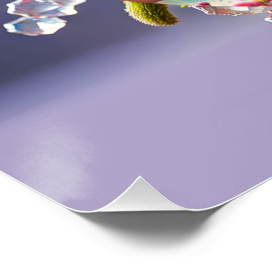 Bloem Vlinder Perfect Poster (Hoek)