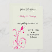 Bloem Vlinder Save The Date (Voorkant / Achterkant)