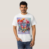 Bloem Vlinder T-shirt (Voorkant volledig)