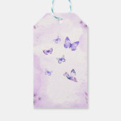 Bloem Vlinder Verjaardag Cadeau Labels Cadeaulabel (Achterkant)