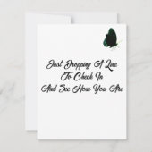 Bloem Vlinder Vouwkaart Notitiekaartje (Achterkant)