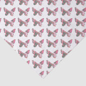 Bloem Vlinders Patroon  Tissuepapier (Detail)