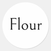 Bloem Voedsel Voorraadkast Sticker, Modern Eenvoud