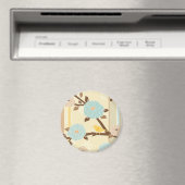 Bloem Vogel Ontwerp Magneet (Insitu (Vaatwasser))