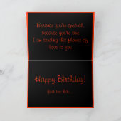 Bloem voor je verjaardag Kaart (Binnen)