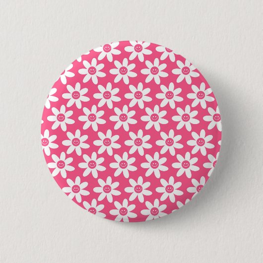 Bloem voor sierdoeleinden ronde button 5,7 cm (Voorkant)