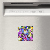 Bloem voor uw ijskast kleurrijke floral herfst magneet (Insitu (Vaatwasser))