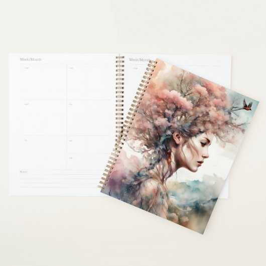Bloem Vrouw kunst Planner (Display)