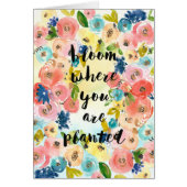 Bloem waar u Waterverf bloemen bent geplant (Voorkant)