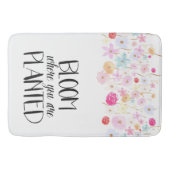 Bloem waar u Waterverf bloemen bent geplant Badmat (Voorkant)