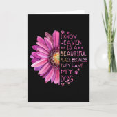 Bloem waarvan ik weet dat de hemel een mooie plek kaart (Voorkant)