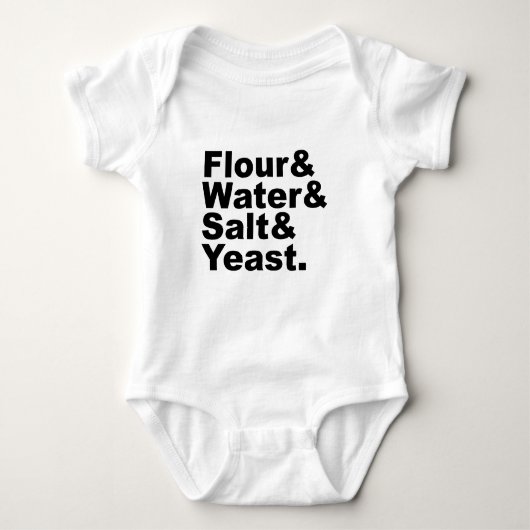 Bloem & Water & Zout & Gist | Brood Ingrediënten Romper (Voorkant)