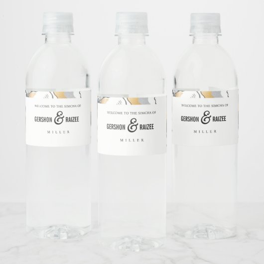 Bloem Waterfles Label Waterfles Etiket (Flessen)