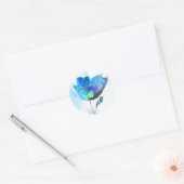 Bloem waterverf ronde sticker (Envelop)