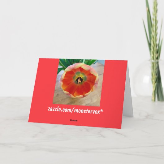 Bloem Wenskaart Kaart (Achterkant)