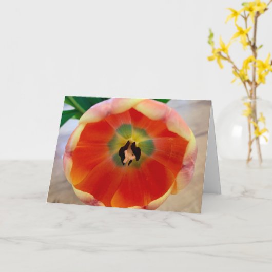 Bloem Wenskaart Kaart (Gele Bloem)