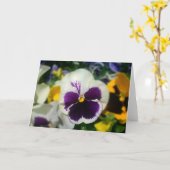 bloem wenskaart kaart (Gele Bloem)