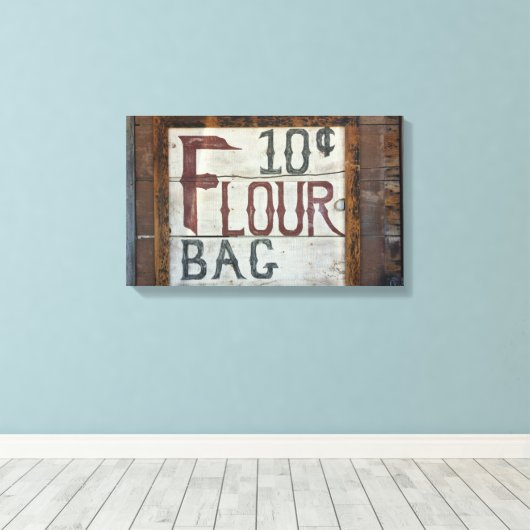  bloem Westerne winkel foto Canvas Afdruk (Insitu (Houten vloer))