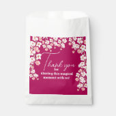 Bloem wijn bedankzakje (Voorkant)