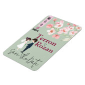 Bloem wijn magneet (Linkerzijde)